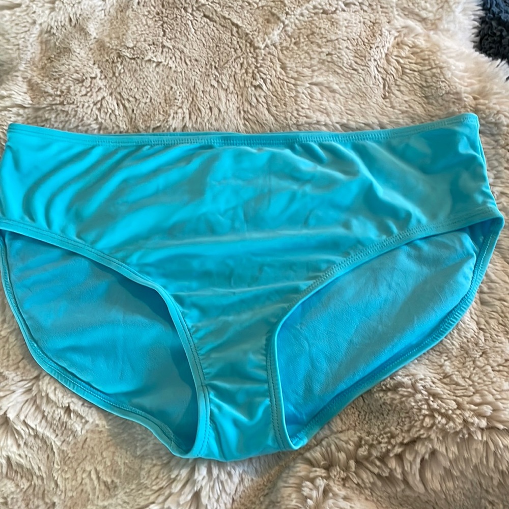 Women size 14 Tankini Swim bottom, beautiful aqua color.